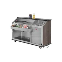 product of FWE SCB-6-HS Mobile Bar, with Hand Sink, 72"W, Conventional Beverage Service