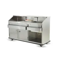 product of FWE SCB-6 60 lb. Ice Bin Removable Speed Rack-72" Portable Bar-Stainless Steel Exterior