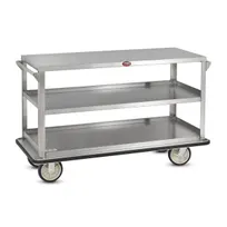 product of FWE UCU-312 Stainless Steel Queen Mary Banquet Cart w/ 3 Shelves, 12" Spacing