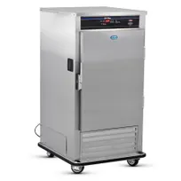 product of FWE URS-10-GN 1-Section 1-Door Solid Refrigerated Holding Cabinet 48-60 Plates 10" SS 33‑38°F Casters