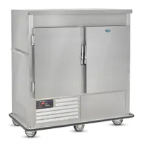 product of FWE URS-14-GN 2-Section 2-Door Refrigerated Holding Cab, 64-80 Plates, 10" Max, Stainless, 33°-38°F