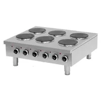 product of Pegasus HP-36E Hot Plate, Electric, Countertop, 36", 6 Round Plate Elements by Galaxy Group