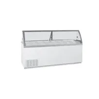product of Global Refrigeration 52-2786-10-R16 88" Gelato/Ice Cream Dipping Cabinet w/ Curved Sneeze Guard