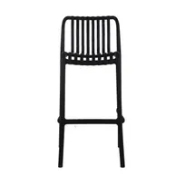product of G & A 911 Commercial Outdoor Barstool, Resin Back and Seat, Armless Design, Footrest
