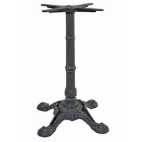 product of G & A BF2222 Cast Iron Restaurant Table Base, 22x22 Spread, Black Finish, 3 Column, Dining Height
