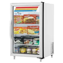 product of True GDM-07F-HC~TSL01 24" Countertop Swing Glass Door Freezer in White, 1/4 hp
