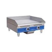 product of Globe GEG24 24" Countertop Electric Griddle with 24" x 16.3" Surface, Thermostatic Controls, 208/240v