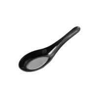 product of GET 020-3-B Elite Global Soup Spoon, 5-1/2" Black Melamine, Scratch-Resistant, BPA-Free, Dishwasher Safe