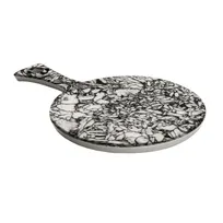 product of GET 15019052034 Cheforward Lapis Board, 15-1/4" x 9-3/5" x 1/2", Round, Handle, Melamine, BPA Free