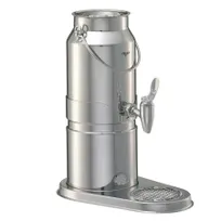 product of GET 3133010 Frilich Elegance Milk Dispenser Set, 3.2 Qt (0.8 Gal/3 L), 13.2" x 8.1" x 15.7"SS - Set
