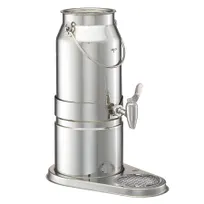 product of GET 3133011 Frilich Milk Dispenser, 5.3 Qt (1.3 Gal/5 L) Stainless, 14⅜"x9⅜"x17⅓" - Set