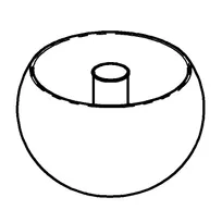 product of GET 3148160 Frilich Replacement Bowl With Ice Tube, Stainless Steel, Fits 5 Carafes EB802E/EB581E