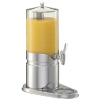 product of GET 3170012 Juice Dispenser, 5.3 Qt (1.3 Gal/5 L) SAN Container, Steel Base, 14"x9"x19" - Set
