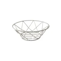 product of GET 4-81433 Braided Basket, 8" Dia. x 3"H, Round, Stainless Steel, Restaurant Food Serving Accessory