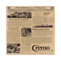 product of GET 4-TH1700 Clipper Mill Food-Safe Hawaii Newsprint Liner, 12" x 12", Paper - Case