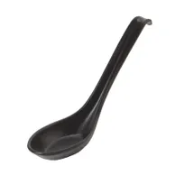 product of GET 6020-BK Nara Soup Spoon, 0.8 Oz., Break-Resistant, Dishwasher Safe, Melamine, Black - Dozen