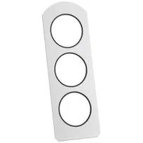 product of GET 6272111 Frilich Gastro Mounting Plate Aluminum 15-2/5" x 5-9/10" 3 Cutouts For Condiment Rack