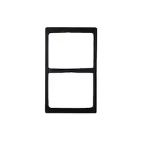 product of GET 82743A24 Bugambilia Tile, 20-13/16" x 12-3/4", Stainless Steel with Two Rectangular Cut-Outs