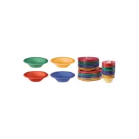 product of GET B-86-MIX Mardi Gras Bowl, 6" Dia, 8-9 oz, Melamine, BPA-Free, 4-Color Pack - 1 Dozen