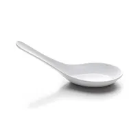 product of GET B512-W Chinese Soup Spoon, 5-1/2" x 1-3/4" x 2-1/8", White Melamine, Stain-Scratch Resistant