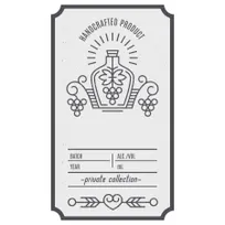 product of GET BB-LBL Labels, 4" x 3", Matte Paper, White, 100 per Roll, Fits BB-003