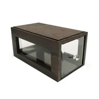 product of GET BB-SQ-7-GA - Renewal Bread Box, 12-1/4" W x 6" D x 6" H, Stackable, Acrylic Drawer Gray Ash - Set