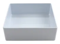 product of GET BN-F-W Bento Box Insert, 7.5" L x 7.5" W x 2.43" H, White Melamine, Milano - Dozen