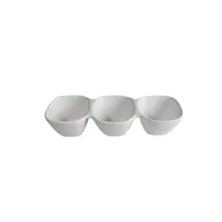 product of GET BS302CB Bugambilia Condiment Bowl, 3-Division, 20-1/4 oz, Aluminum, Cranberry, 15" x 5.3" x 3.1"