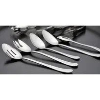 product of GET BSRIM-01 - 12" Solid Serving Spoon, 18/8 Stainless Steel, Mirror, Non-Insulated Handle