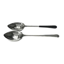 product of GET BSRIM-22 Portion Control Spoon, 6 Oz., 12" Solid 18/8 Stainless Steel