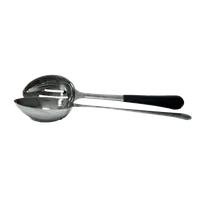 product of GET BSRIM-25 Portion Control Spoon, 4 Oz., 12" Slotted, 18/8 Stainless Steel, Perforated