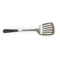 product of GET BSRIM-81-BK Stainless Slotted Turner, 13-1/2" O.A., 3"x3" Blade, Black PVC Handle, Dishwasher Safe