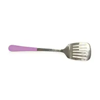 product of GET BSRIM-81-PR Stainless Spatula, 13-1/2" O.A., 3"L x 3"W Slotted, Purple PVC Handle, Mirror
