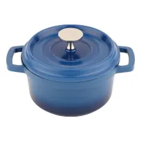 product of GET CA-013-CB-CC 3/4 Qt Dutch Oven, 6" Dia. x 2-7/8" H, Alum., Cobalt Blue, 500°F Heat Resistant