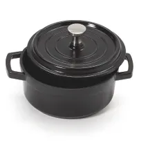 product of GET CA-102-BK/BK/CC Induction Pot, 8 oz. (10 oz. Rim), 4-1/4" Dia x 1-3/4" H, Black Cast Aluminum