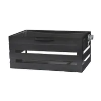 product of GET CH-FULL-MG Chafer Crate Frame, 21-3/4" x 13-1/2" x 9-1/2", Powder-Coated Steel, Gray, Tritan Lid