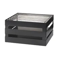 product of GET CH-HALF-MG Curator Chafer Crate Frame - 14-1/2" x 11-3/4" x 8" Steel Grill/Riser Butane Burner