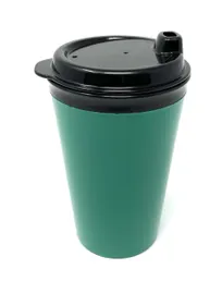 product of GET EC-116-1-JA Takeout Cup, 16 Oz, 4" x 6" Double-Walled with Lid, Polypropylene BPA-Free - 1 Dozen