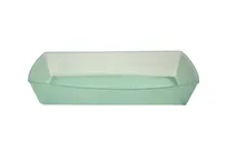 product of GET EC-22-JA Food Tray, 10" x 6" Jade Polypropylene, Leak-Resistant Snap Closure, Reusable - 1 Dozen