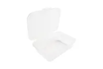 product of GET EC-32-1-CL Clear Plastic 22oz Hinged Container Lid, 7.00" x 6.33" x 1.94" (650 ml) - Dozen