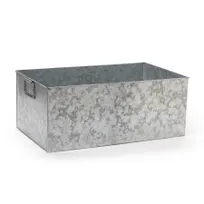 product of GET GT-2112-GG Beverage Tub, 8.5 Gal Rectangular, 20" (24" Handles) x 12" x 8-1/2" Galvanized Gray, Hand-Wash