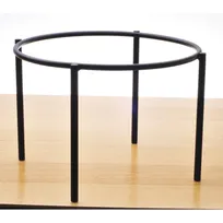 product of GET IR-510 Urban Renewal Pizza Stand - 10" Dia, 7" Height, Round, 1-Tier, Powder-Coated Black Iron