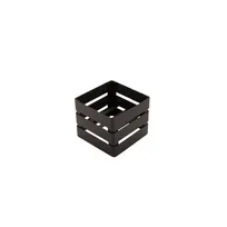 product of GET IR-723-MG Condiment Stand, 4-1/4" x 4-1/4" x 3-1/2", Square, Powder-Coated Iron, Metal Grey