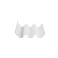 product of GET JW322-W Zig Zag Tray, 6-1/2" x 5-1/8" x 2-1/4"H, White Melamine, 3 Slots, Chip/Stain Resistant