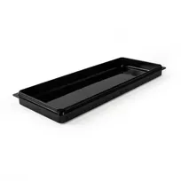 product of GET M6152LID-B Elite Global Lid, 15" L x 6" W, Black Melamine Flat, Break/Chip Resistant, BPA Free