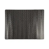 product of GET M978RC-B Bakery Tray, 12-3/4"L x 9-7/8"W x 3/4"H, Rectangular, Black, Melamine, BPA Free