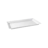 product of GET ML-242-W Display Plate 28" x 16" Rectangular White Melamine Break-Resistant Dishwasher Safe NSF