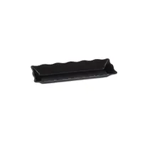 product of GET ML-87-BK Milano/Bake & Brew Tray, 17-1/2" x 6-3/4" x 2"H, Rectangular, Melamine, Black
