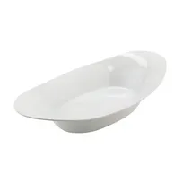 product of GET OVB-96-W Oval Acclaim 3-Qt Melamine Bowl, 18-1/4" x 9-3/5" x 3", White, Dishwasher Safe