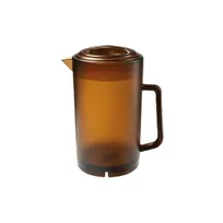 product of GET P-3064-1-A Water Pitcher, 64 Oz, 7-1/2" Dia x 8-1/2" H, Amber SAN Plastic With Lid, NSF - 1 Dozen